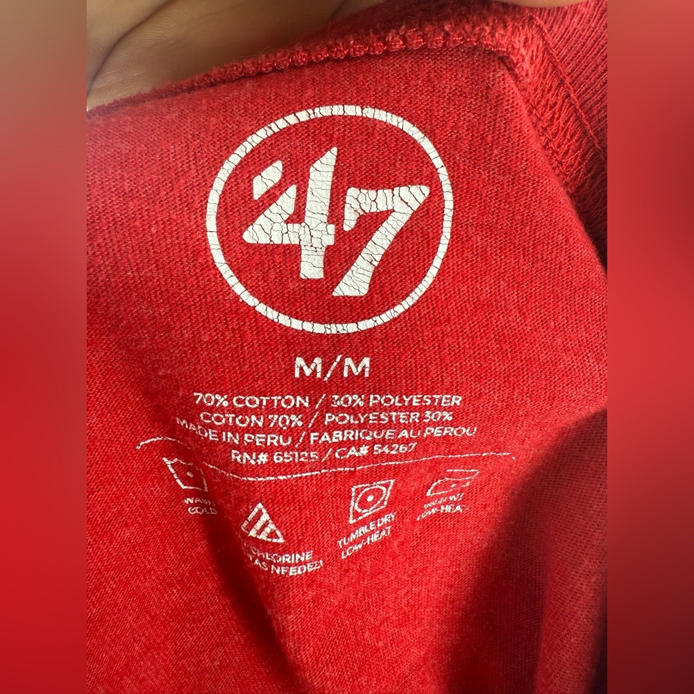 EUC 47 Red Atlanta Braves Baseball Tee - Picture 7 of 7